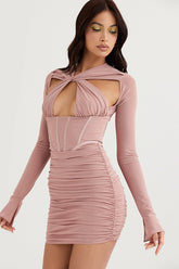 Rose Print Corset Mini Dress | Dress In Beauty